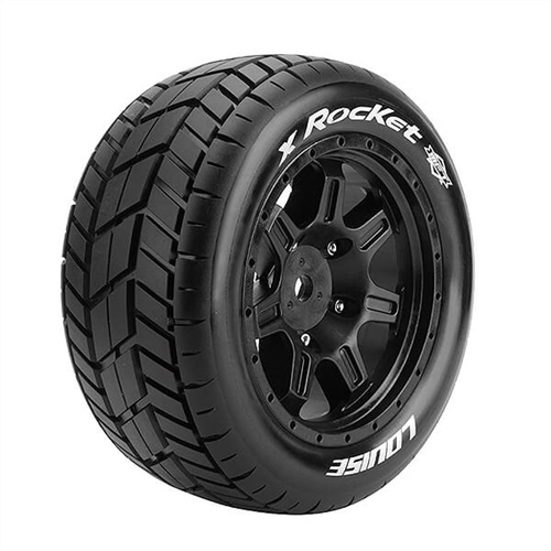 LOUISE RC X-ROCKET BLACK MOUNTED X-MAXX HEX24MM
